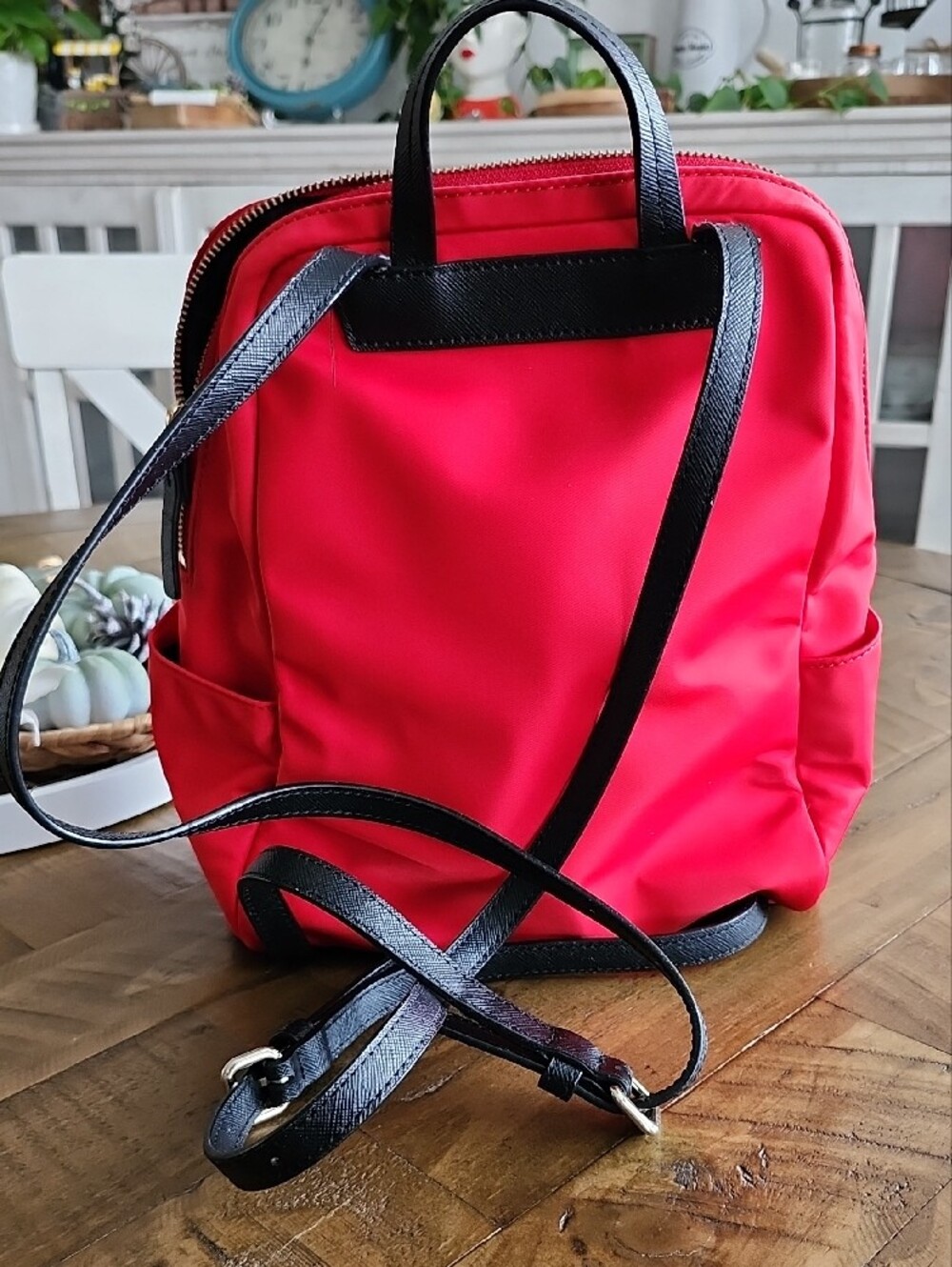 Kate Spade Red Nylon Backpack - Picture 6 of 12